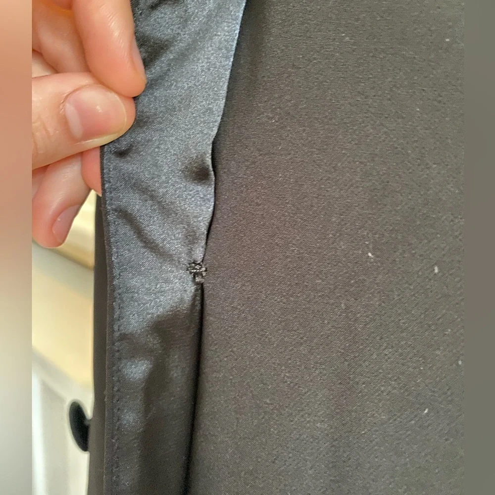 Laundry by Shelli Segal Double Breasted Black Blazer Dress with Gold Sequins - Picture 6 of 9